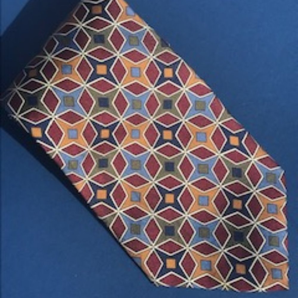 Gian Franco Ferretti Silk Geometric Tie